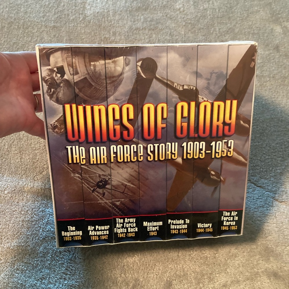 VTG Sealed VHS Wings of Glory The Air Force Strong 1903 - 1953 Box Set of 7